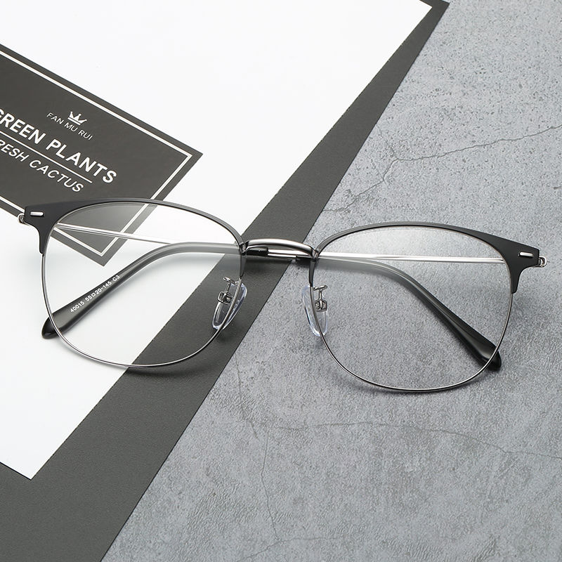 กรอบแว่นทรงกลมโลหะน้ำหนักเบามาก / 3 สี