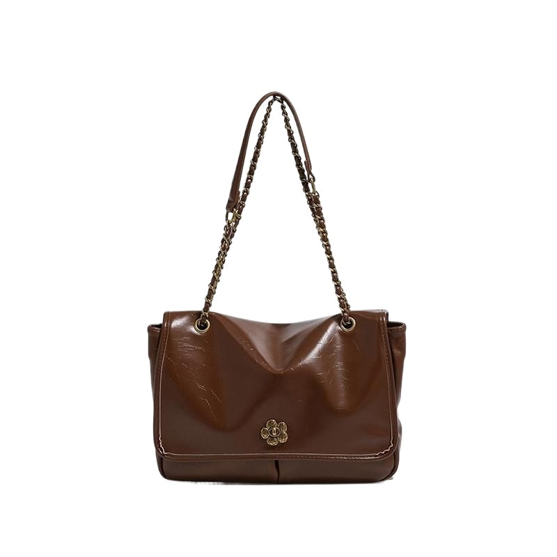 復古鏈條托特單肩包包