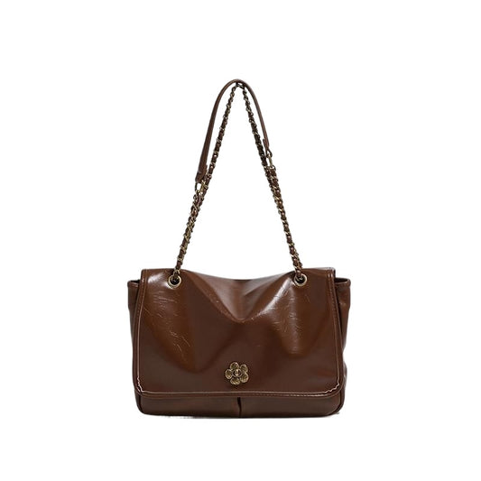 復古鏈條托特單肩包包