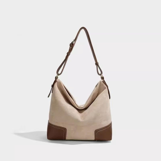 簡約木質奶霜托特包