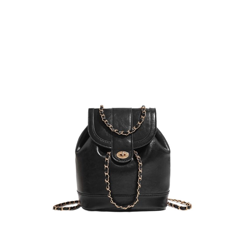 กระเป๋าเป้สะพายข้างโซ่ทอง สไตล์ชาแนล/3 สี