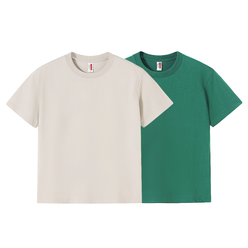 Round neck casual all-match plain cotton short T-sleeve / 8 colors