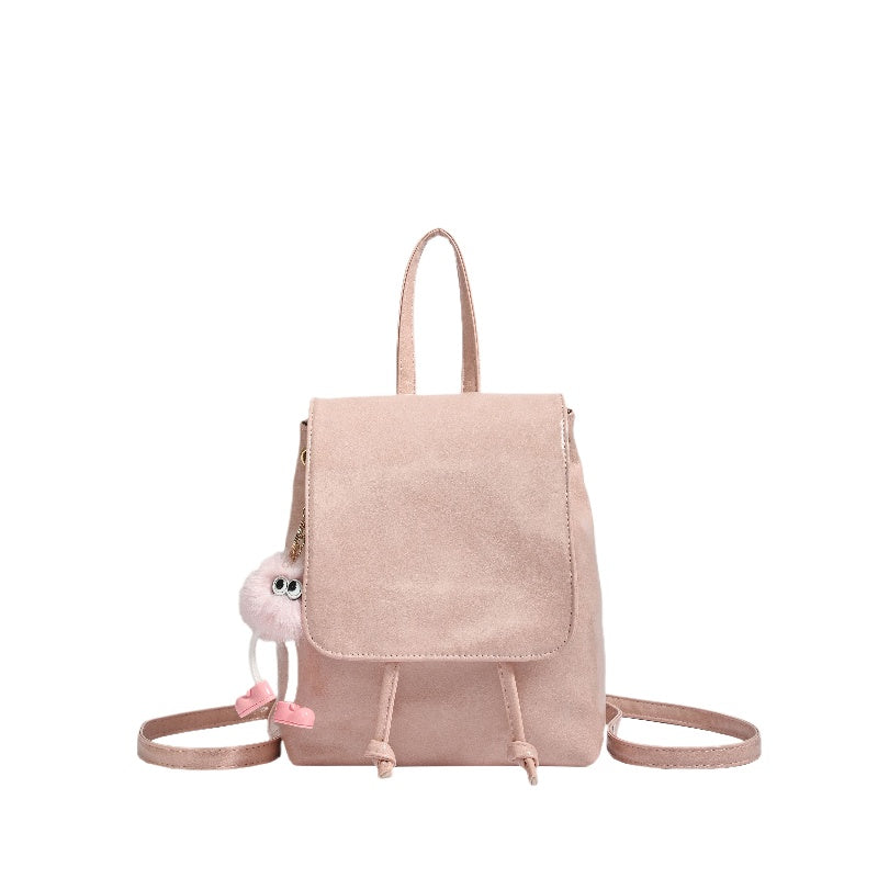 กระเป๋าเป้สะพายหลังแบบมีหัวเข็มขัดแม่เหล็ก น้ำหนักเบา หรูหรา เรียบง่าย / 4 สี