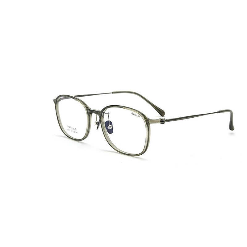 Ultra-Lightweight Classic Feather-Titanium Round Frame / 6 Colors