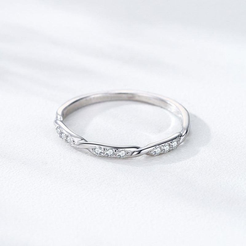 時尚冷淡風紐紋設計細戒