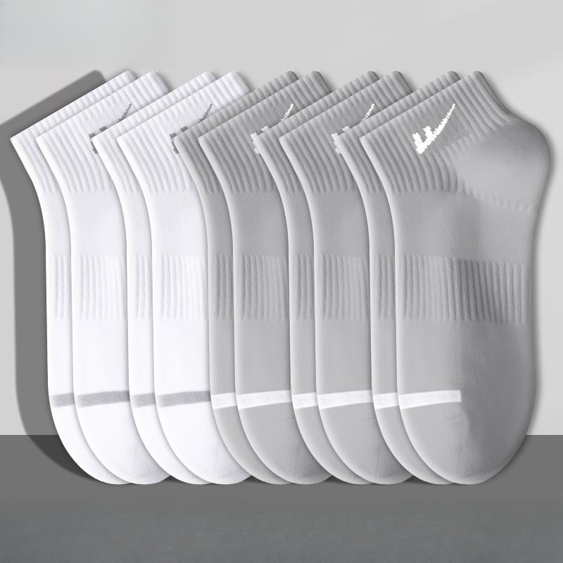 ถุงเท้ากีฬาผ้าฝ้ายสั้นตาข่ายระบายอากาศดูดซับเหงื่อ / 3 สี