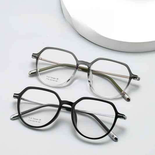 平衡配重TR純鈦多邊形鏡框/7色