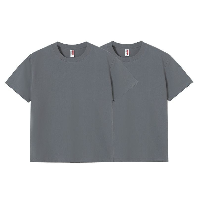 Round neck casual all-match plain cotton short T-sleeve / 8 colors