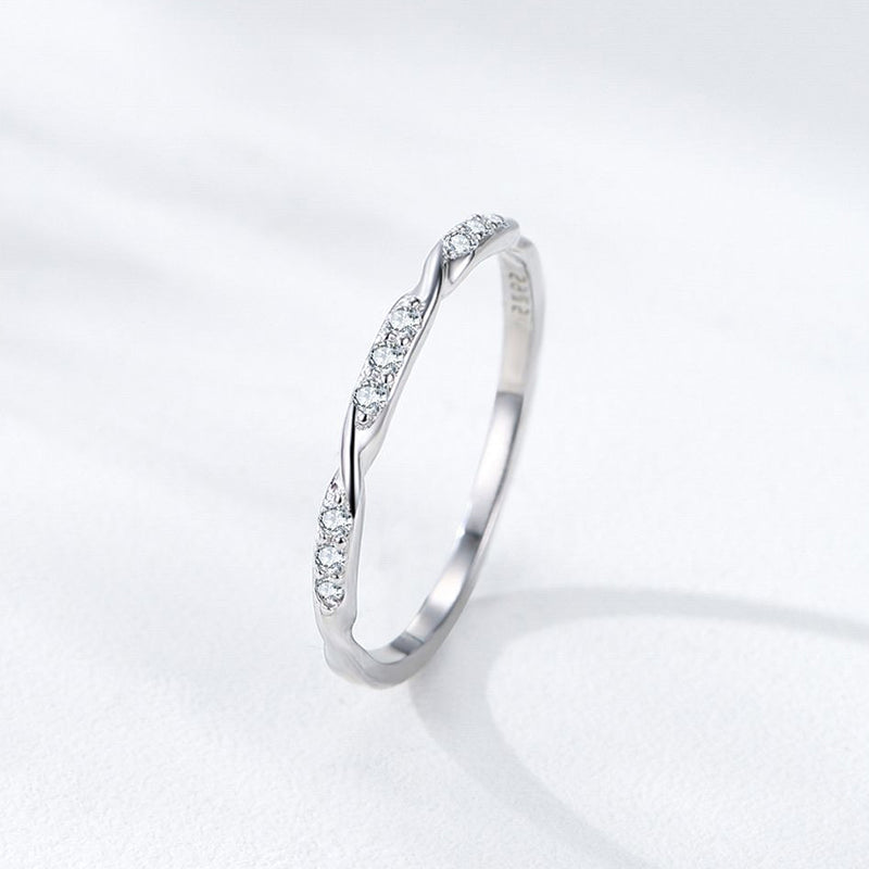 時尚冷淡風紐紋設計細戒