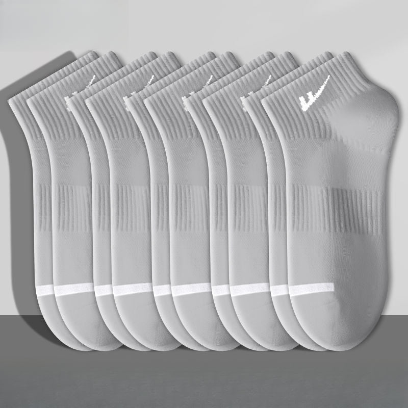 ถุงเท้ากีฬาผ้าฝ้ายสั้นตาข่ายระบายอากาศดูดซับเหงื่อ / 3 สี