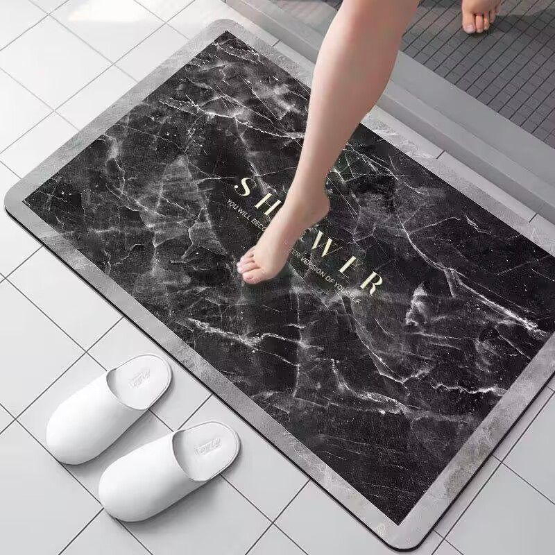 พรมปูพื้นไดอะตอมแบบเรียบง่าย แห้งเร็ว ดูดซับน้ำ กันลื่น และป้องกันสิ่งสกปรก / 11 สี