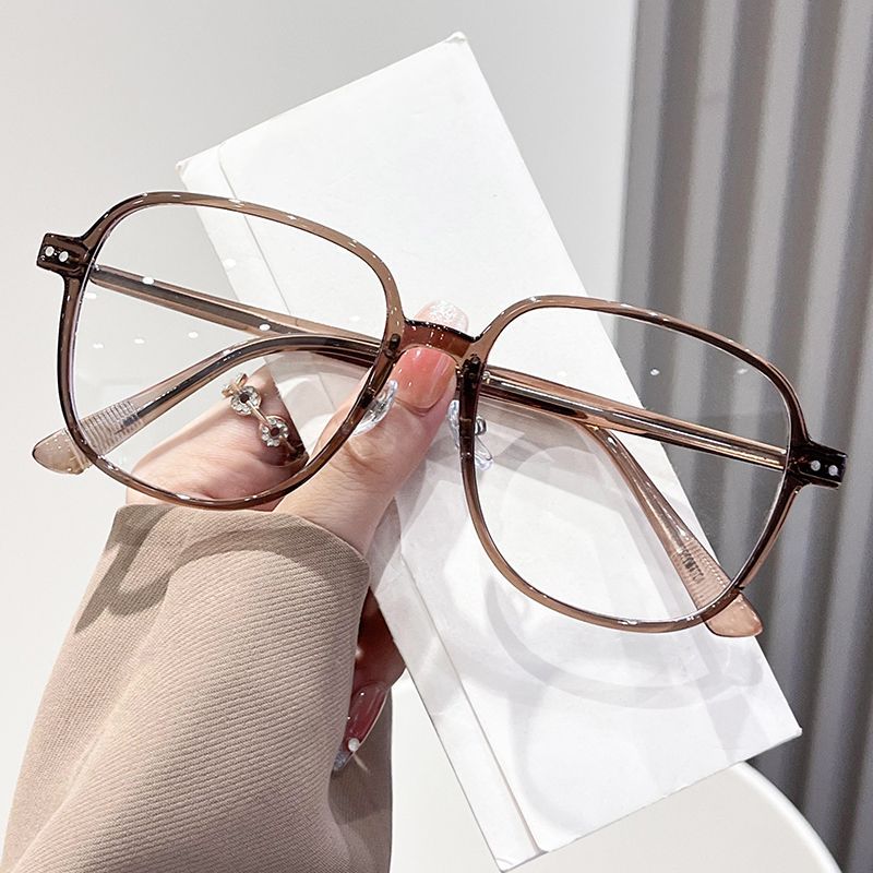 韓系大框素顏街拍鉚釘鏡框/6色