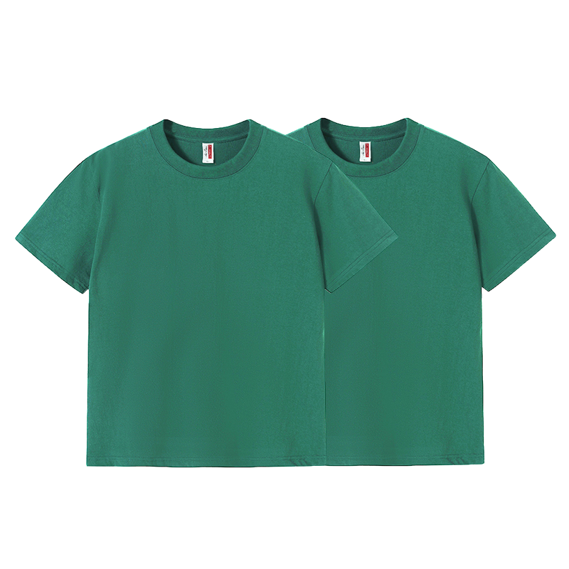 Round neck casual all-match plain cotton short T-sleeve / 8 colors