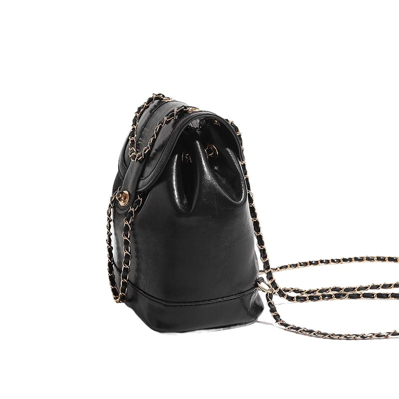 กระเป๋าเป้สะพายข้างโซ่ทอง สไตล์ชาแนล/3 สี