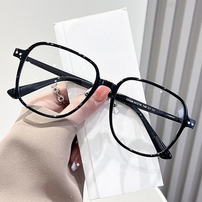 韓系大框素顏街拍鉚釘鏡框/6色