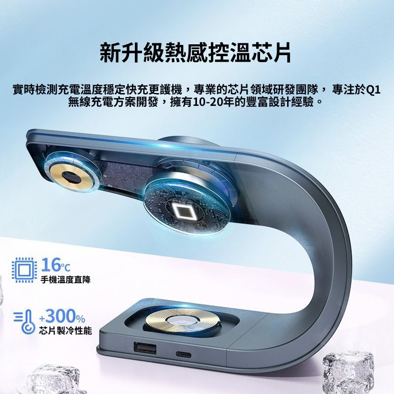 แท่นชาร์จไร้สายแบบแม่เหล็กอเนกประสงค์ชาร์จเร็ว