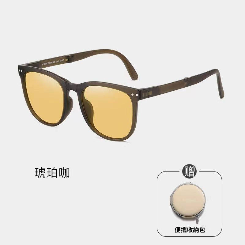 Folding air cushion pocket sunglasses/6 colors