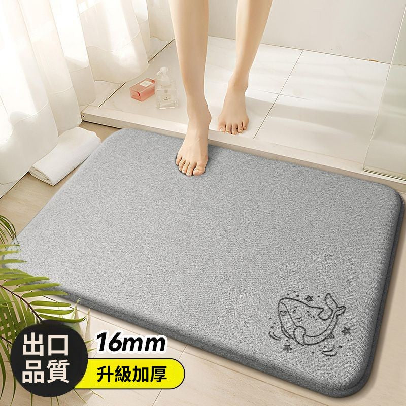 แผ่นรองห้องน้ำหนา ซึมซับดี แห้งเร็ว กันลื่น/9 สี